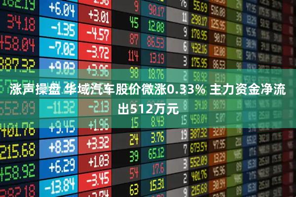 涨声操盘 华域汽车股价微涨0.33% 主力资金净流出512万元