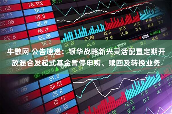 牛融网 公告速递：银华战略新兴灵活配置定期开放混合发起式基金暂停申购、赎回及转换业务